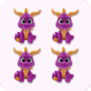 Spyro Plush 4PCS